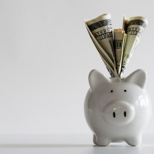 Money in a piggy bank
