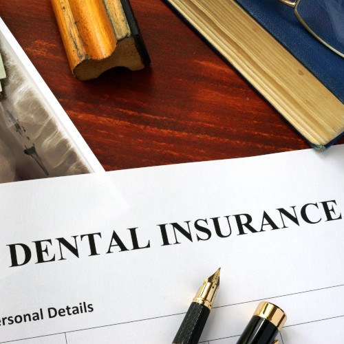 Picture of a dental insurance form