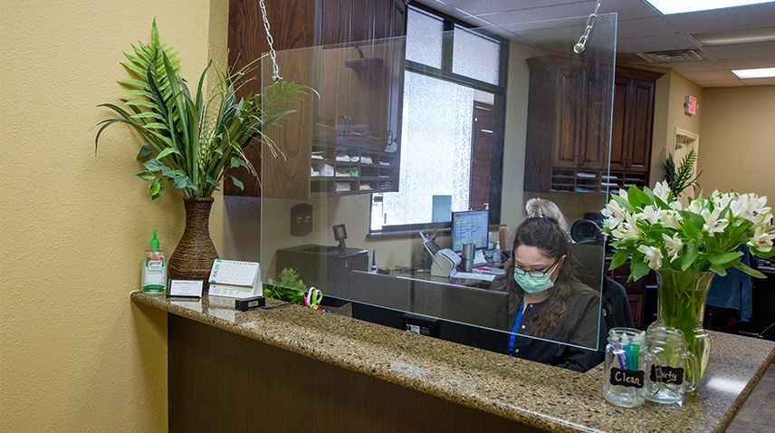 Reception area at Robert A. Whitmore DDS dental office