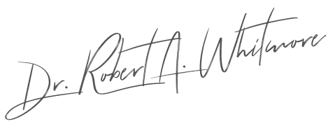 Signature of Arlington Texas dentist Robert A Whitmore D D S